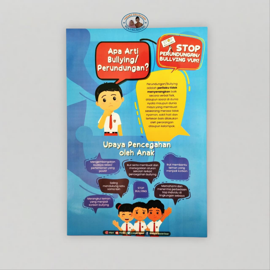 Poster Stop Bullying | Apa Arti Bullying / Perundungan | Poster Pencegahan Bullying