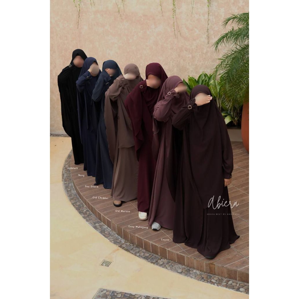 Gamis Dark Series Coffe-Maroon by Khairana Muslim Wear Gamis Murah | Abaya Sarmala | Gamis Maroon Ga