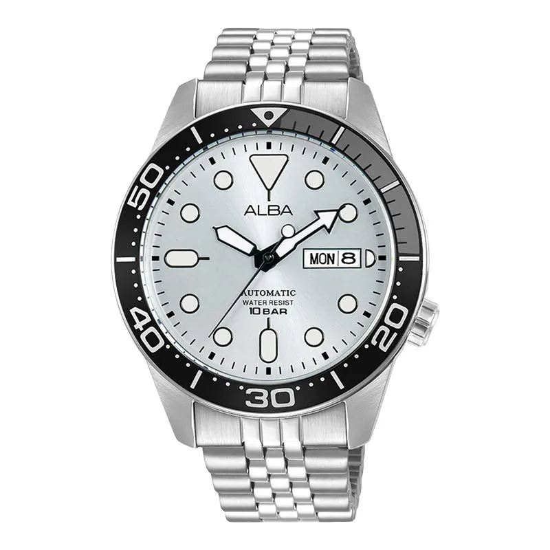 Jam Tangan Pria Tali Rantai Alba AB AL4197