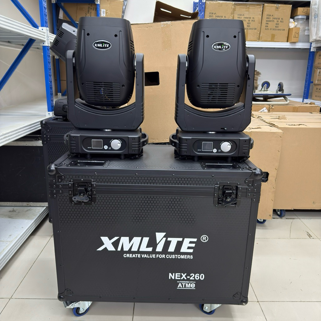 TERBARU NEW COLOUR PATTERN GOBO XMLITE POWERED BY ATMe  ORIGINAL XMLITE MOVING BEAM NEX260 NEX 260 2