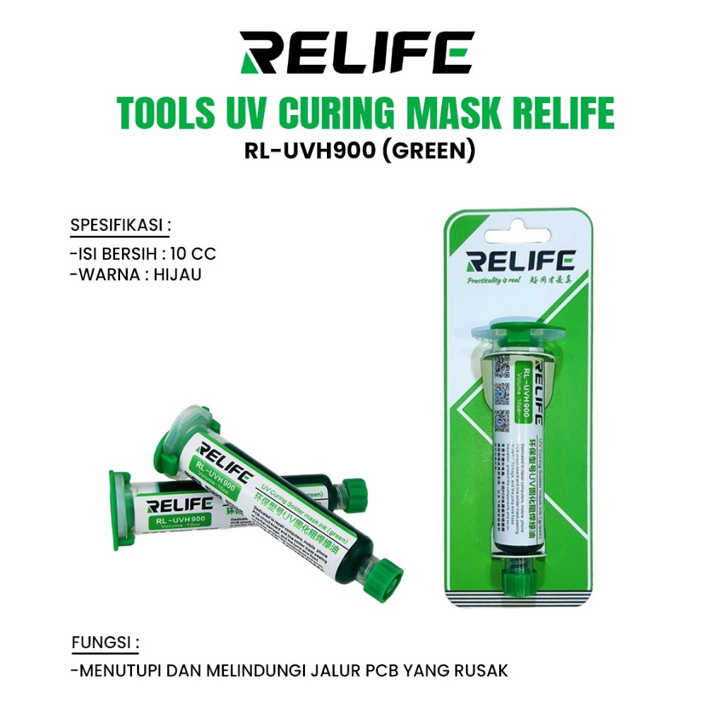 UV CURING SOLDER MASK RELIFE RL-UVH900 (GREEN)/ CAT PCB / PELAPIS PCB