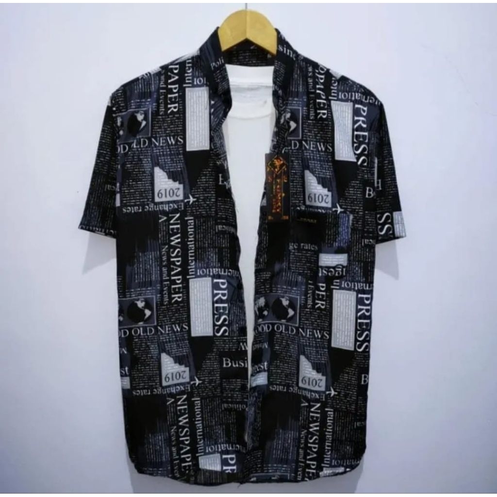Kemeja Pria Motif Koran Kemeja Surfing Kemeja Masakini Trend
