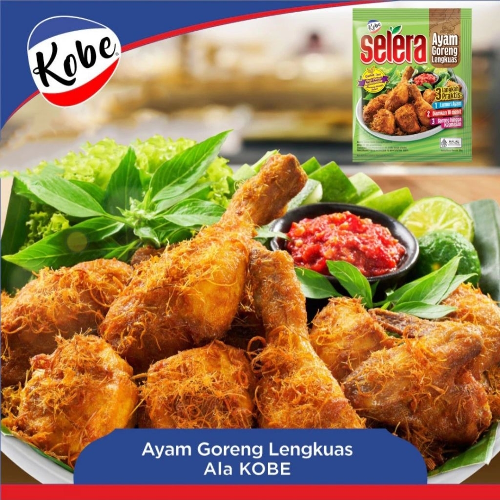 

Kobe Selera Bumbu Instan Ayam Goreng Lengkuas 80 g x 3 pcs