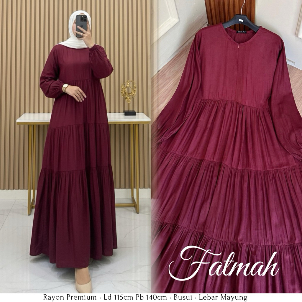 Zaifa Official Rayon Twill Premium Gamis Jumbo Panjang 142cm Original Jumbo Premium Home Dress Origi