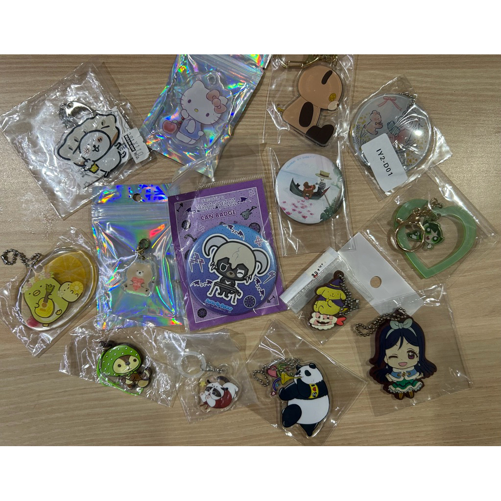 Trinkets - bear, love live, jjk, the bear’s school, mofusand, sanrio, san-x Kireizukin Seikatsu, sum