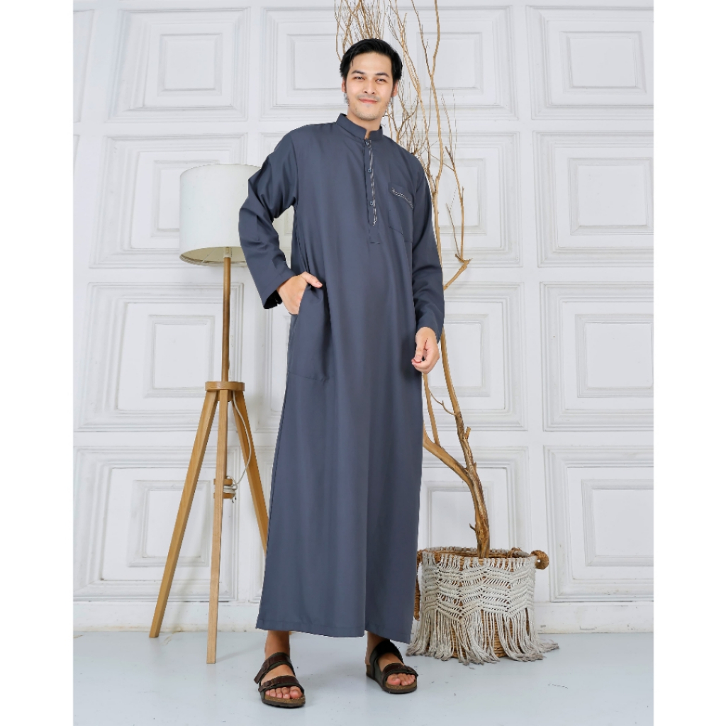 Gamis Muslim Cowok Termurah Hadiah Spesial Fashionable Pakaian Muslim Jubah Lebaran Best Seller Outf