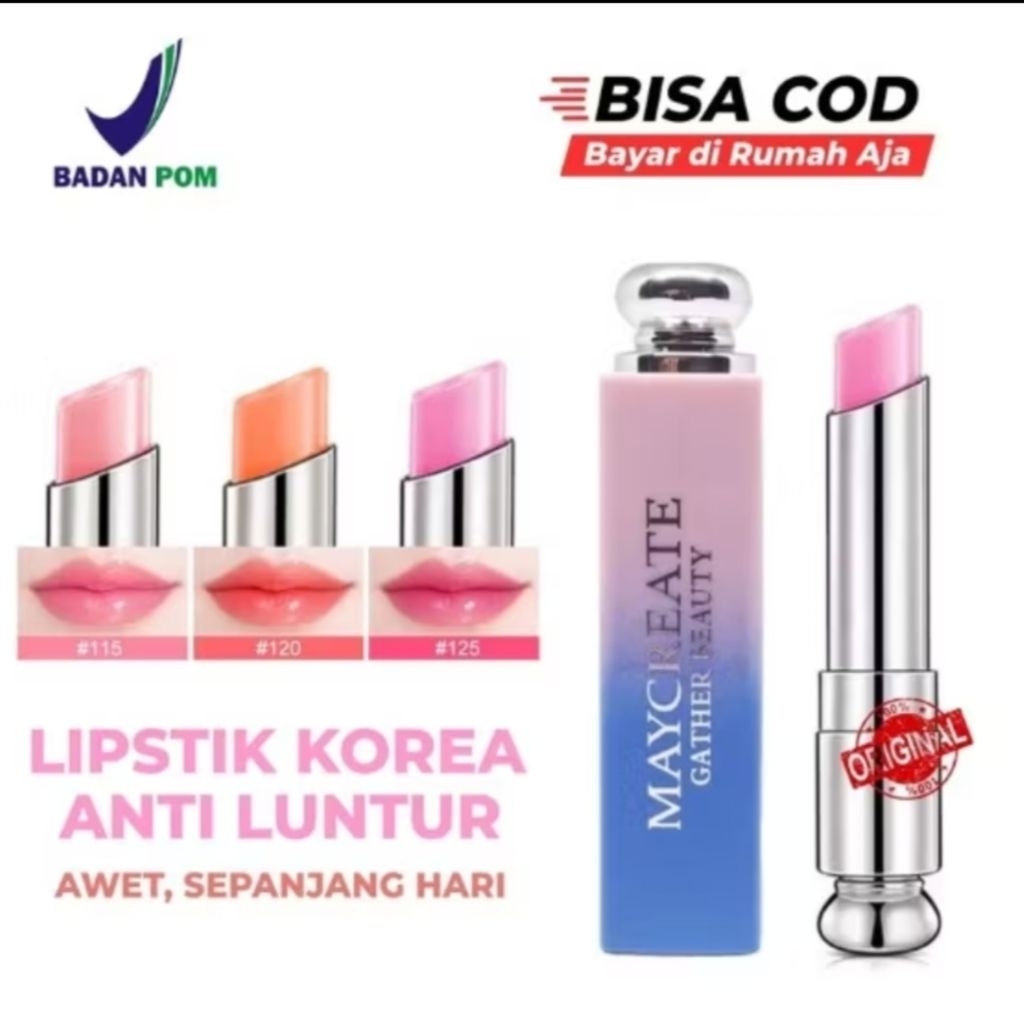 LIPSTIK KOREA MAYCREATE MOISTURIZING