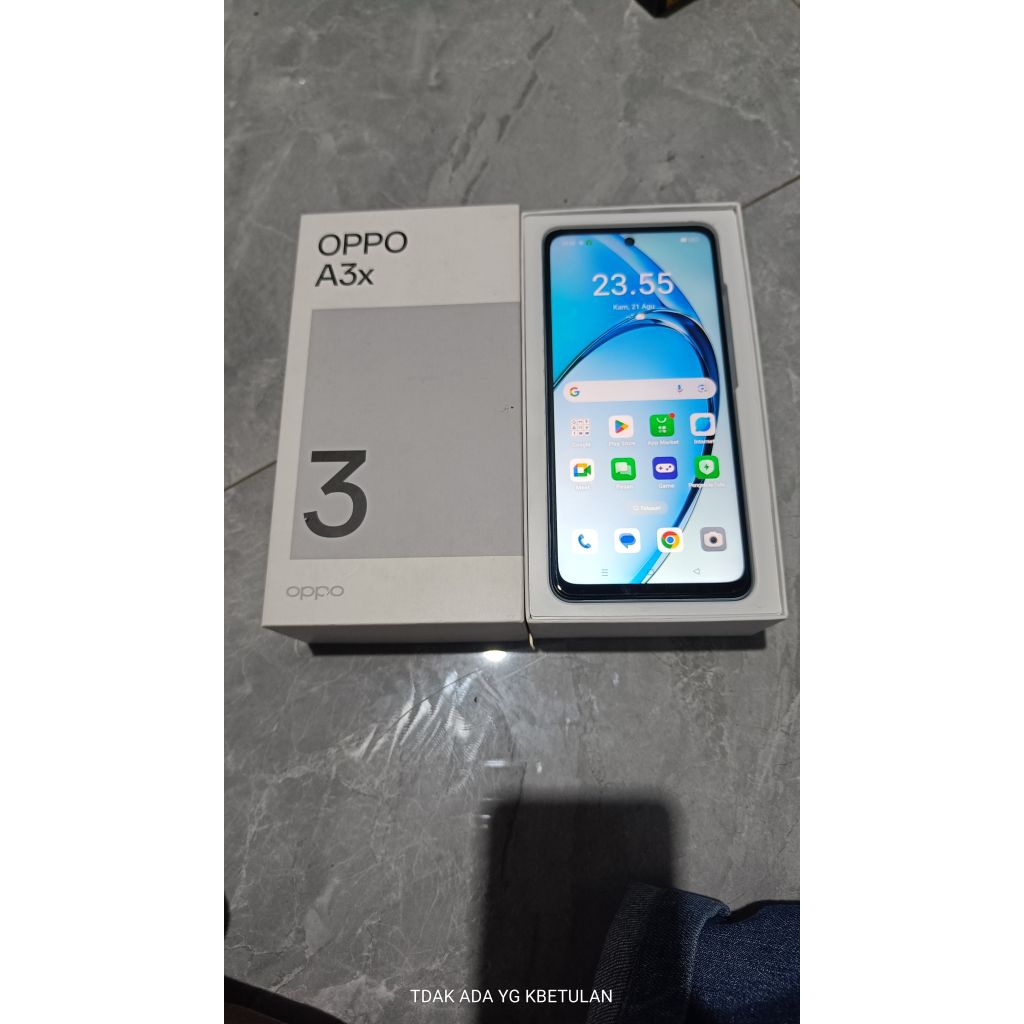 Oppo A3X seken mulus 4/64 garansi resmi Indonesia