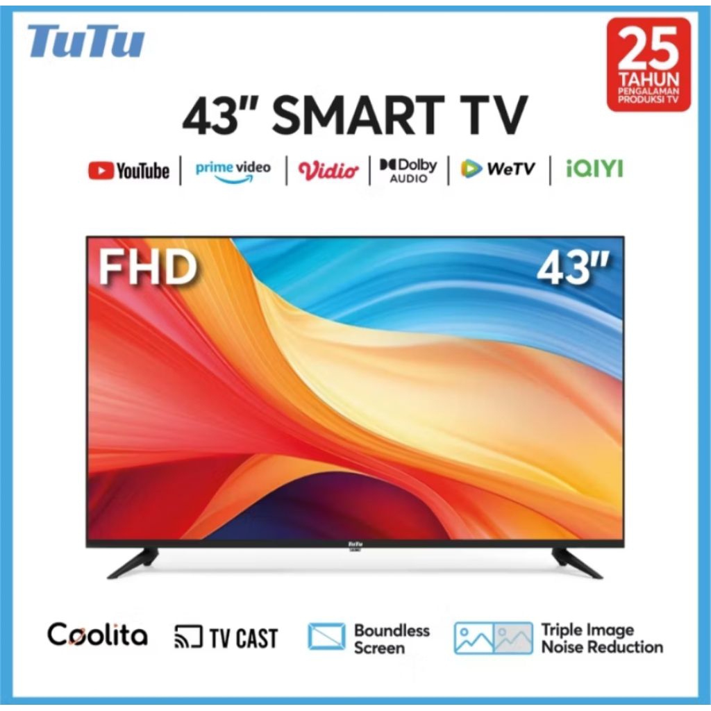 SMART TV 43C TUTU BEZELLES 43" SUDAH DIGITAL TV