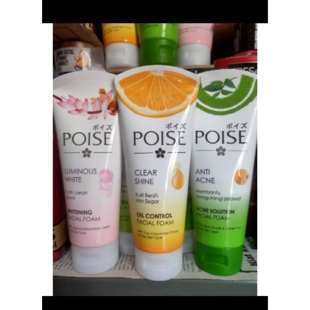 Poise facial wash 100 ml / poise acne / poise bright