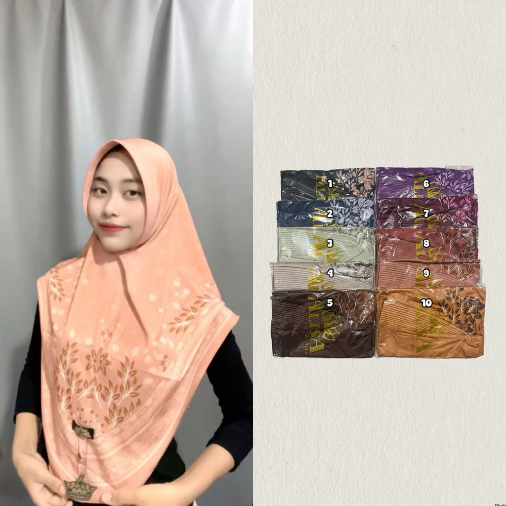 Alisa printing//langsungan motif//hijab langsungan motif//hijab langsungan bunga//hijab printing//hi