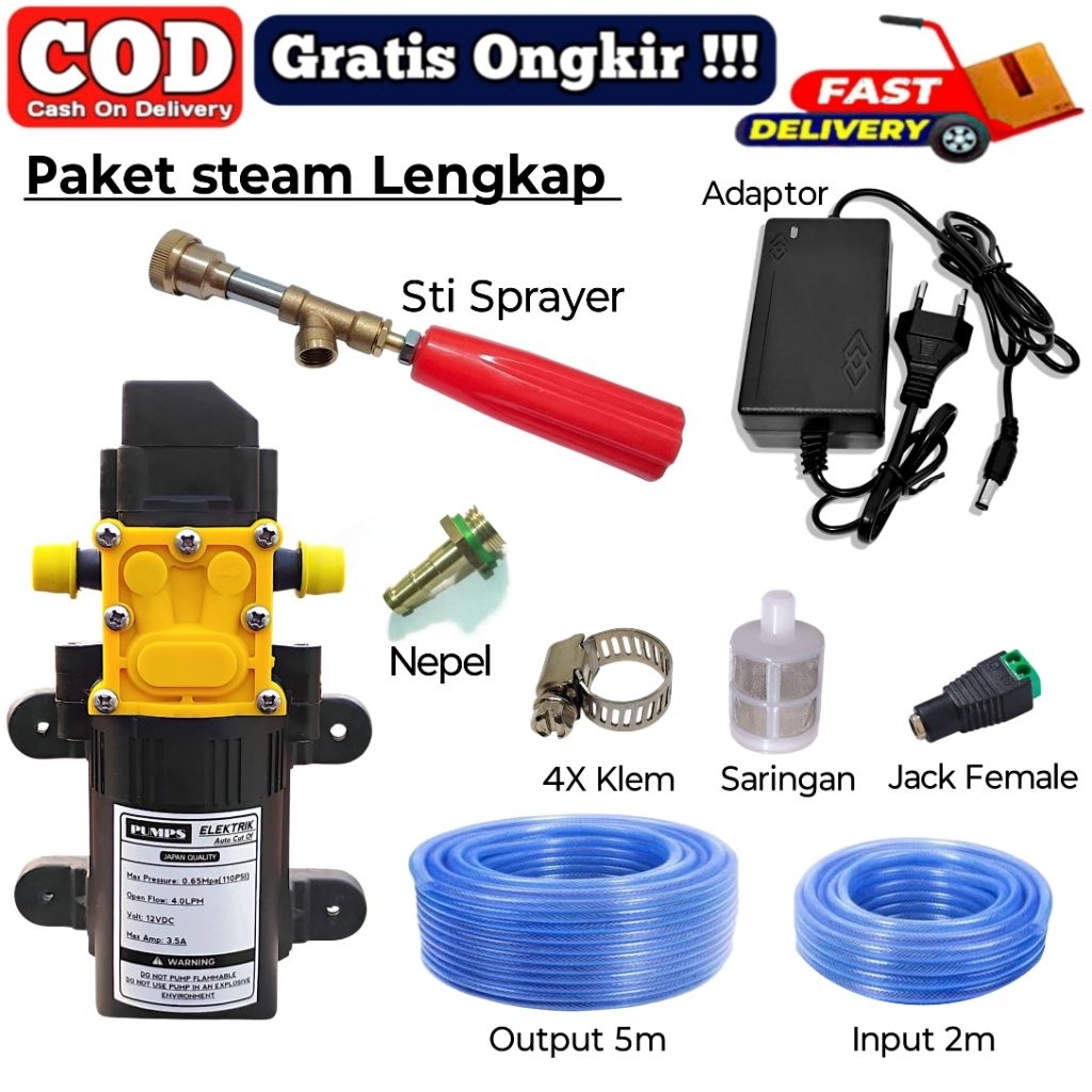 Dinamo pompa steam Cuci motor/Steam cuci AC Dinamo pompa dc 12V