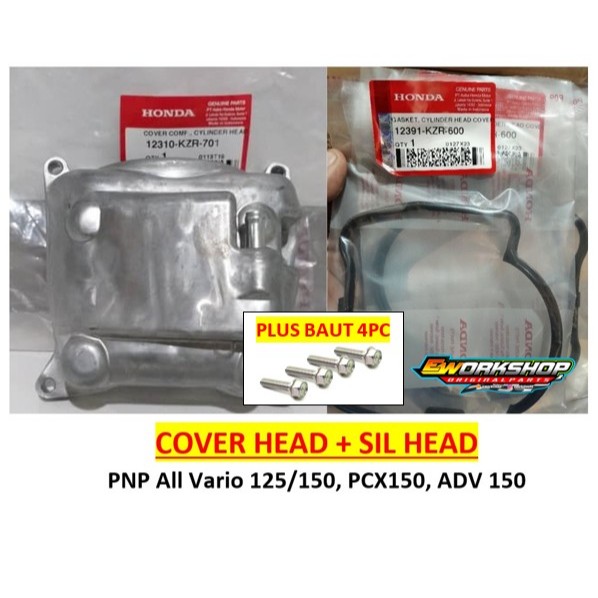 Cover Tutup Head Vario 125 150 PCX 150 ADV 150 Asli AHM 12310KZR701 / 12310k97T00