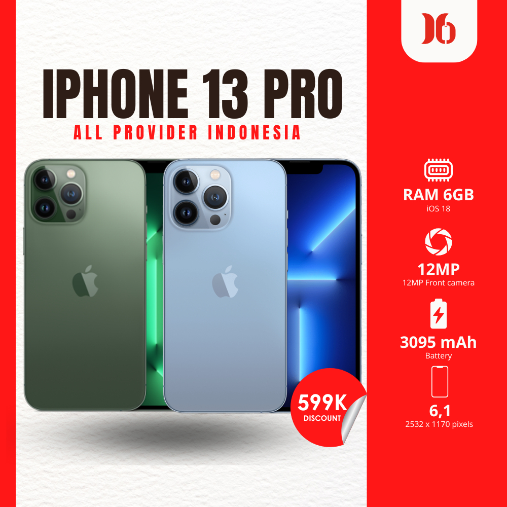 IP 13 PRO Second Fullset Resmi Inter 128GB / 256GB - All Provider - Bergaransi | Mire Gadget