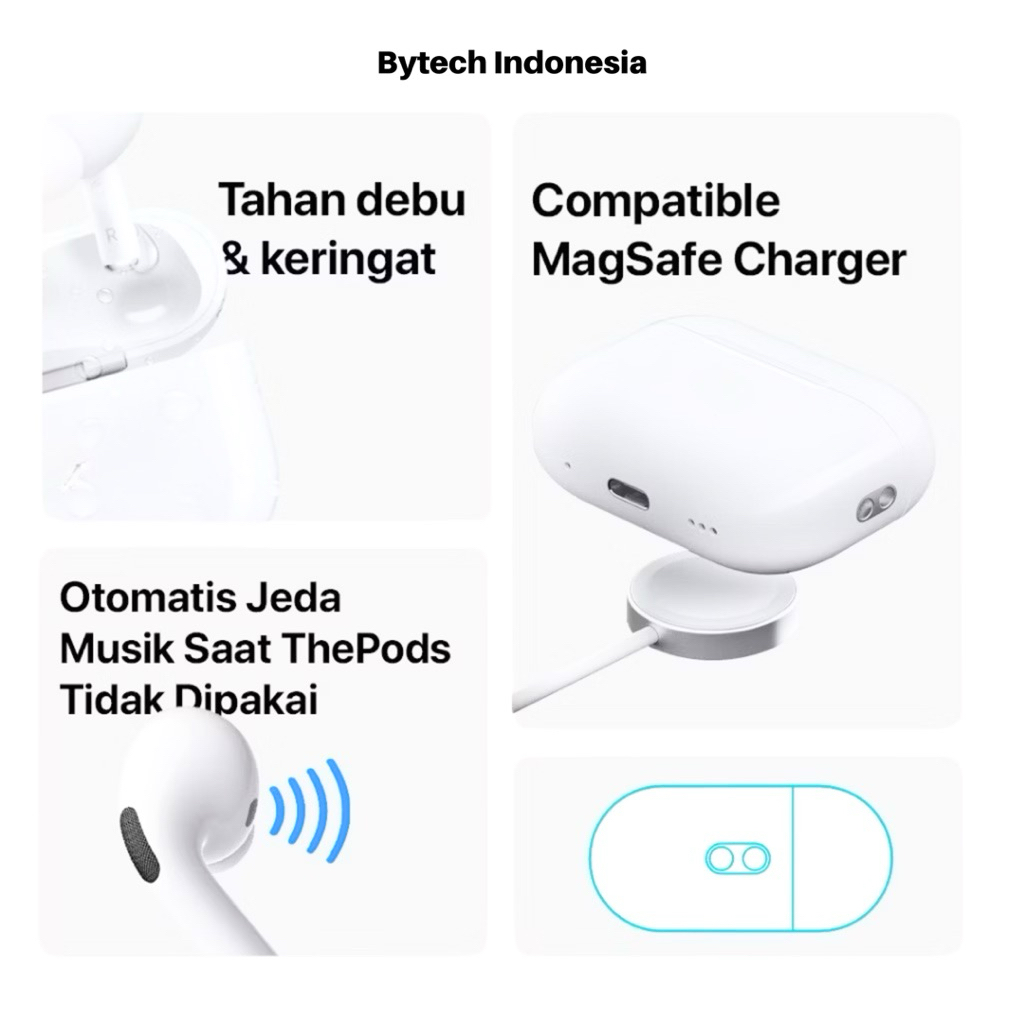 Hot Product [Best Seller] Bytech Tws Pro 2 Wireless Earphone Bluetooth + Free Premium Silicone