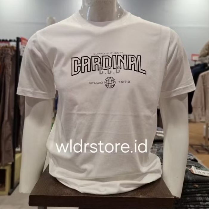 CARDINAL.CASUAL ORIGINAL KAOS PRIA 2215 PUTIH