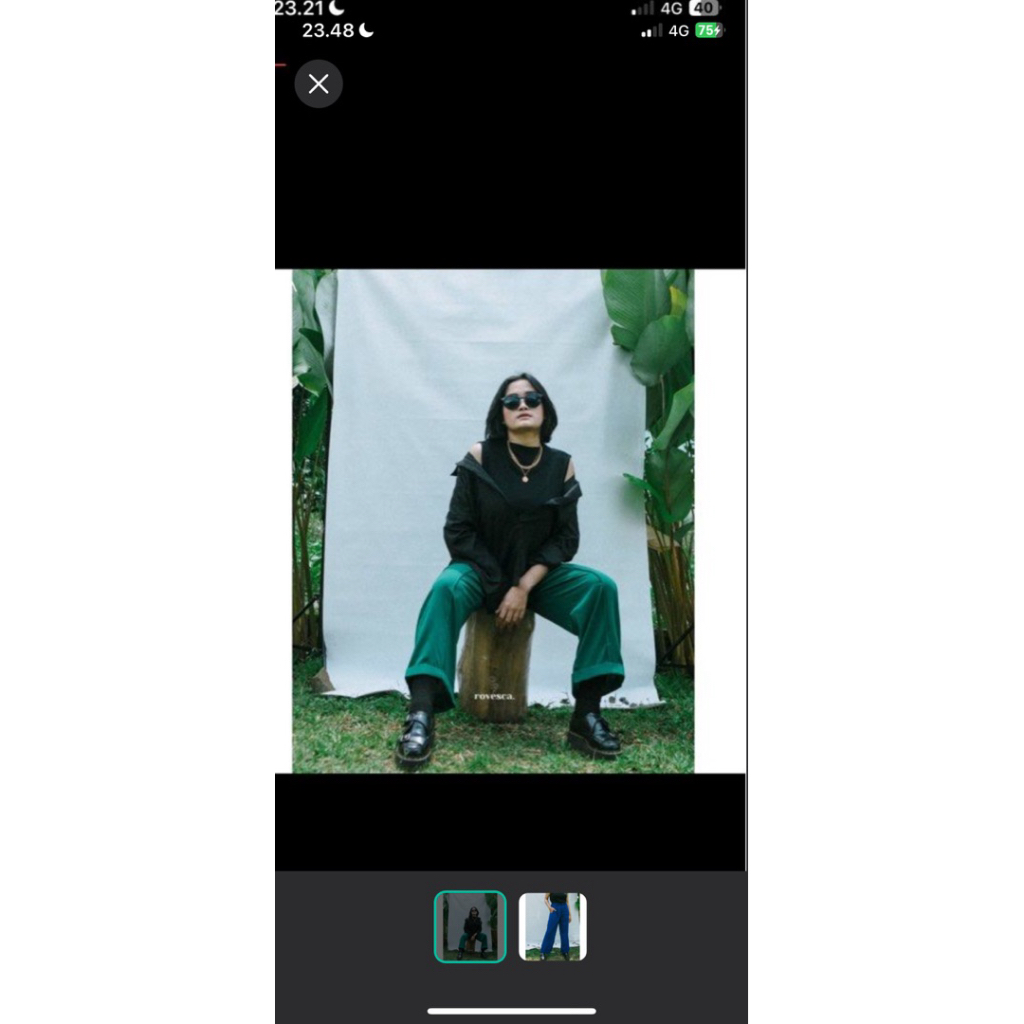 celanaa kain warna hijau