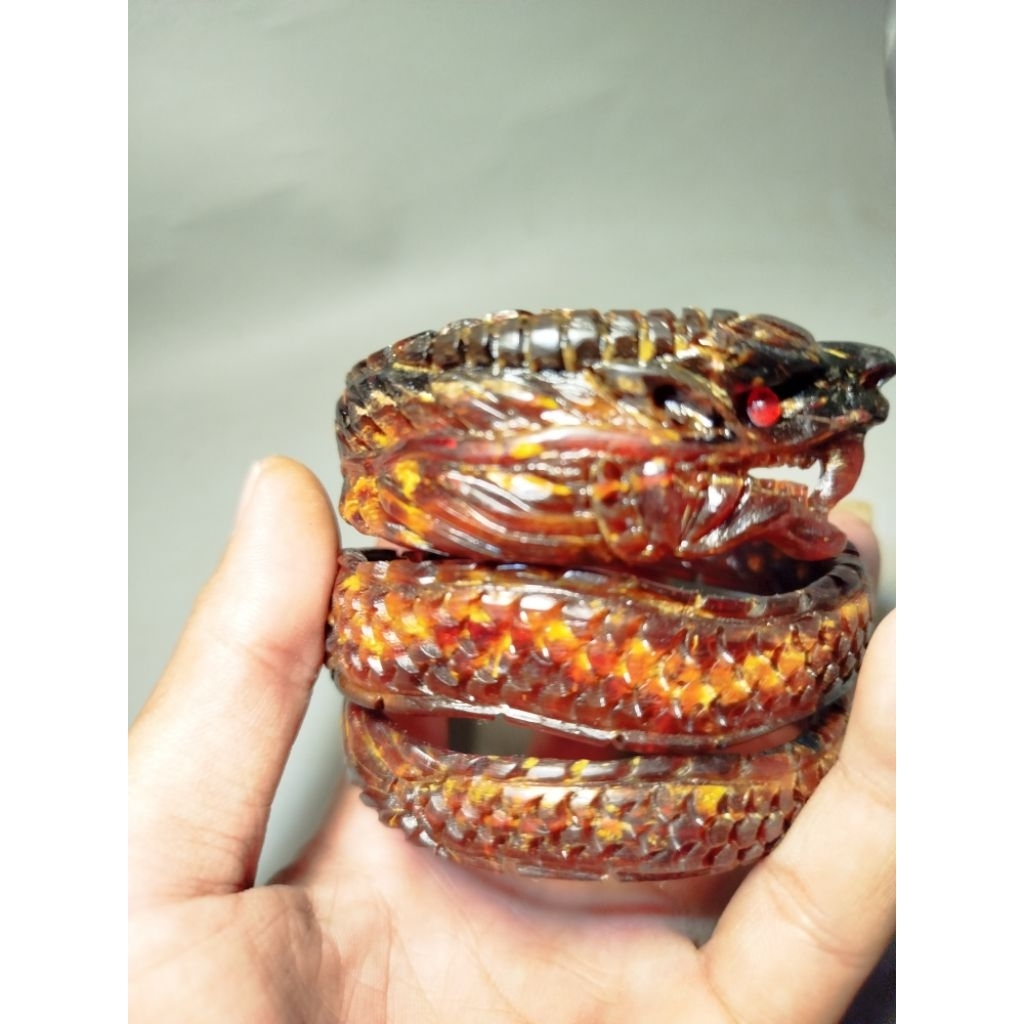 akar bahar merah ukir naga