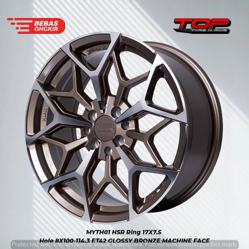 velg racing hsr wheel myth01 r17 - pelek mobil untuk freed avanza livina original ring 17