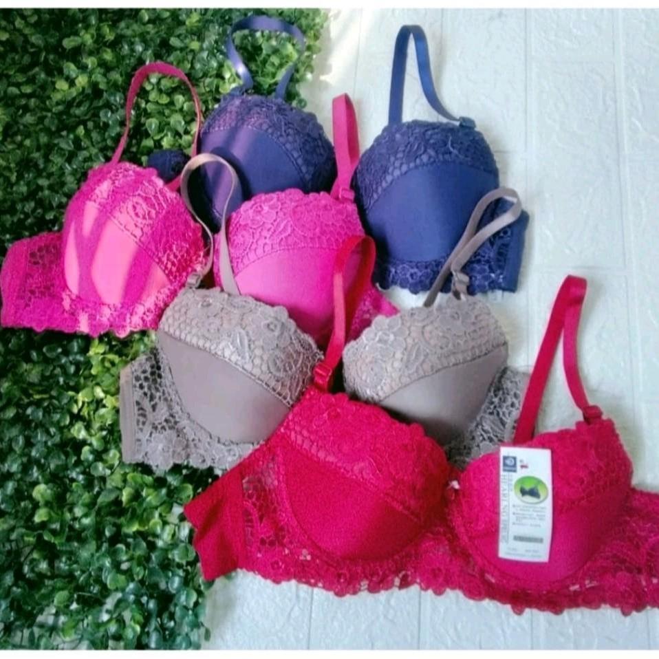 BRA HEARLNG SPRLNG / BH Brukat Dan Kawat BH HEARING | Bh renda kancing dua La Paris | Bra wanita ren