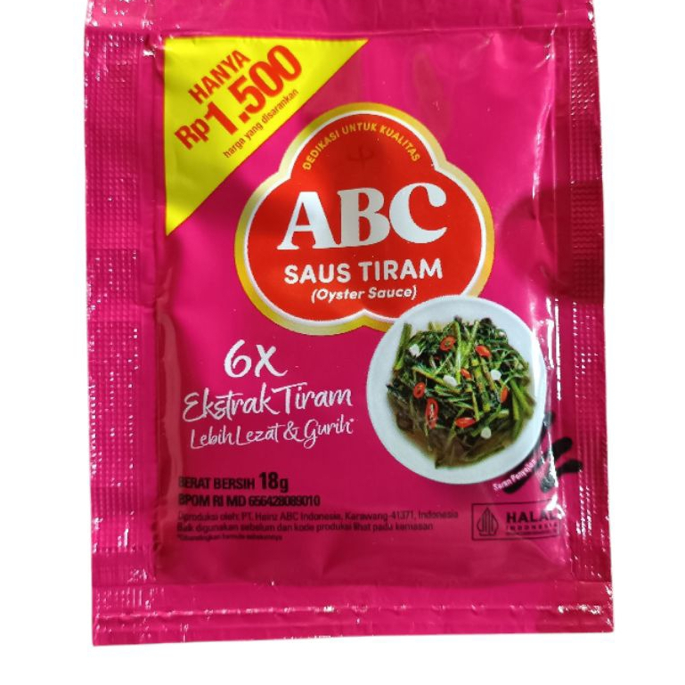 Saos Tiram ABC 18gr Sachet Rasa Oyster Pasar Online Makassar