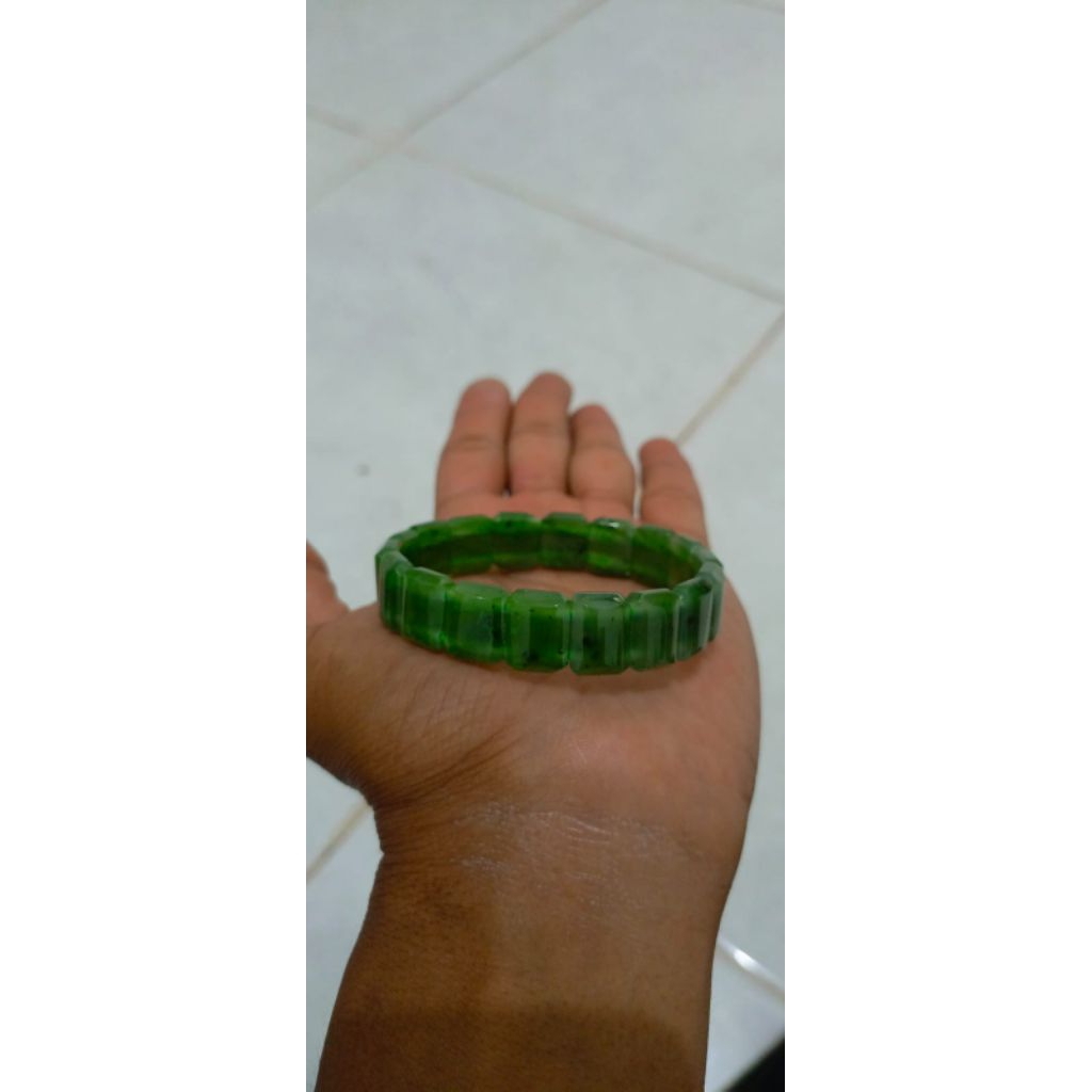 gelang giok nehfrite cutting petak original asli aceh