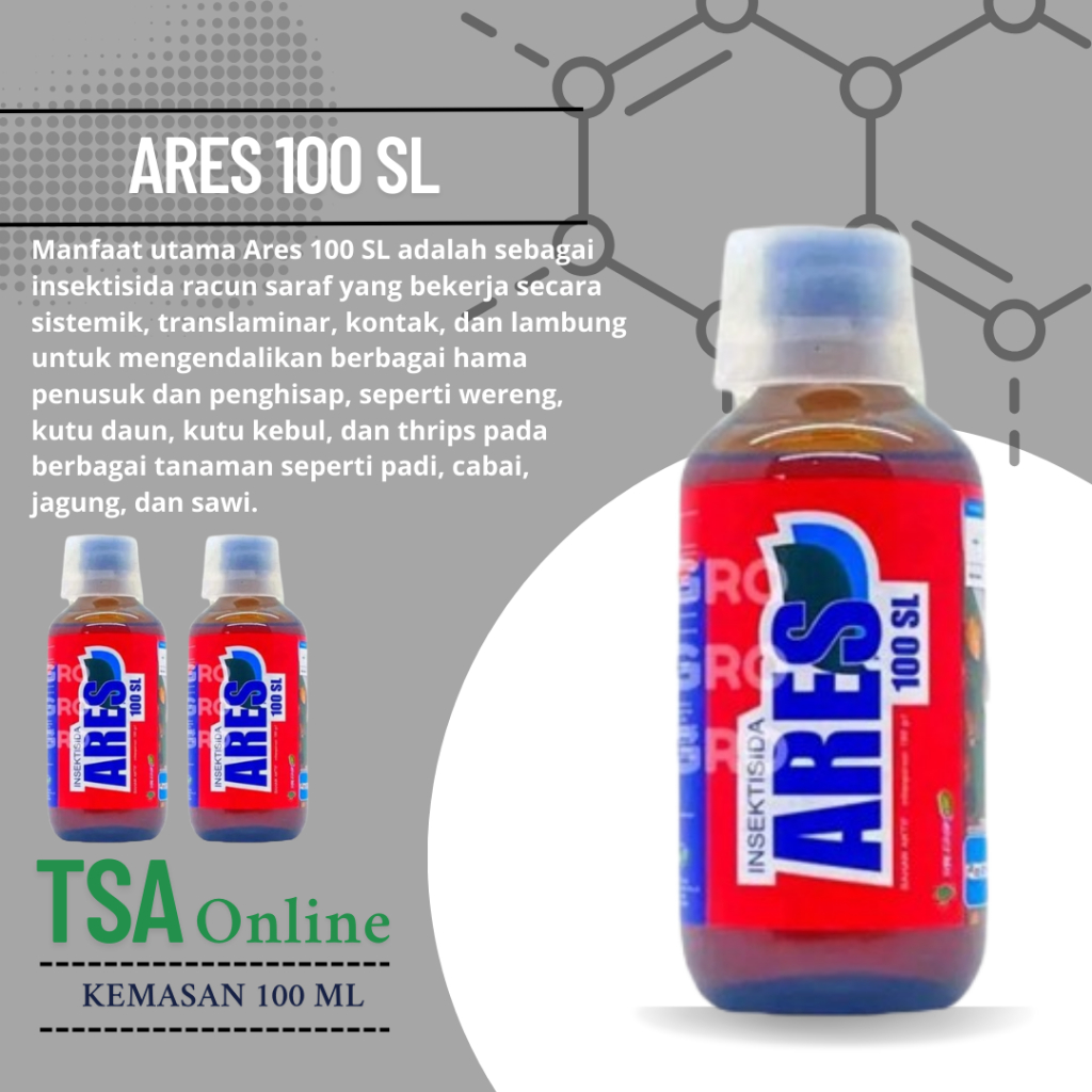 Ares 100 SL 500 ml – Insektisida Sistemik untuk Pengendalian Hama Wereng