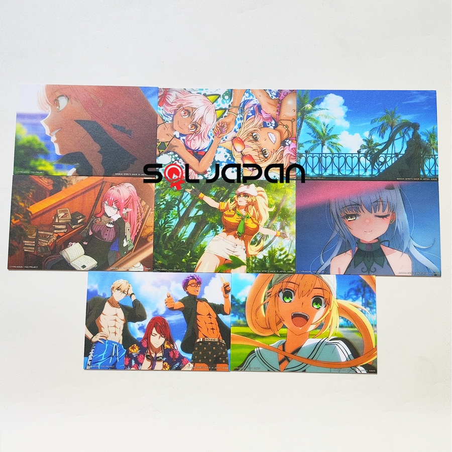 Fate Grand Order FGO Kuji Illustration Board Stand Morgan Baobhan Sith Barghest Altria Artoria Caste