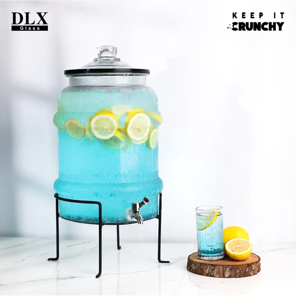 Galon dispenser kaca Bonanza 14,5 liter + kaki besi