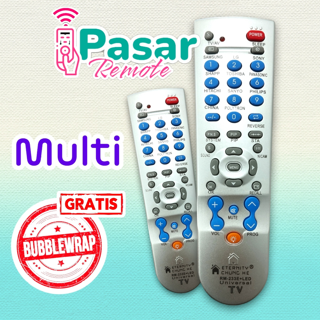 REMOTE TV UNIVERSAL TABUNG LED LCD