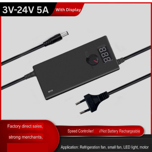 Adaptor  Adjustable 3V 24V 3-24V DC 3A dan 5A  Switching Power Supply PSU