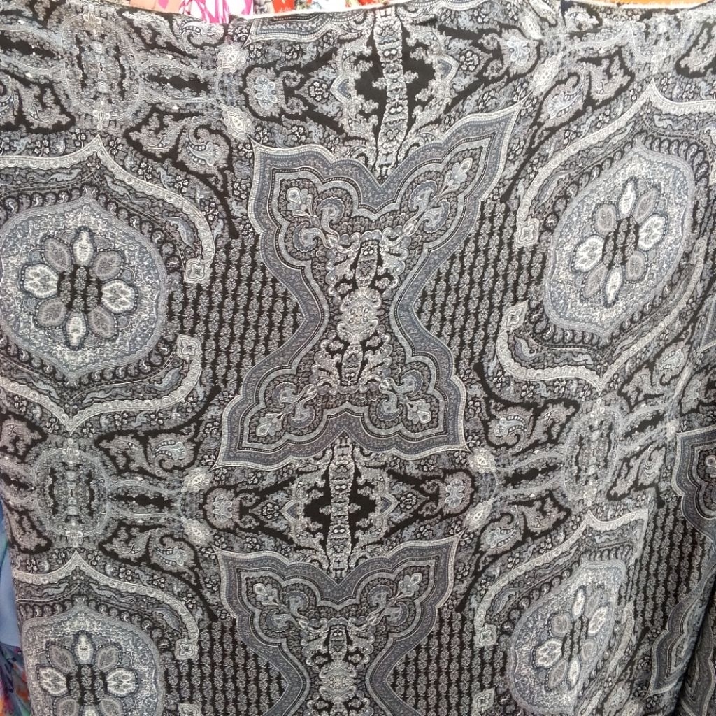 kain sifon beby doll motif batik etnik premium / bahan sifon beby doll motif batik etnik premium