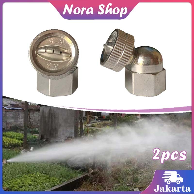 2Pcs Nozzle Sprayer Tekanan Tinggi KS - K5 / Nozel Sprayer Kabut Lubang 3 / Nozzle Sprayer Kuningan
