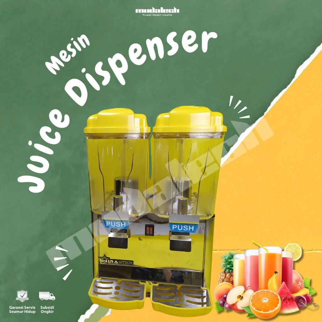 Mesin Juice Dispenser 2 Tabung JCD - 230 WIRASTAR Jus Dispenser 2 Tabung