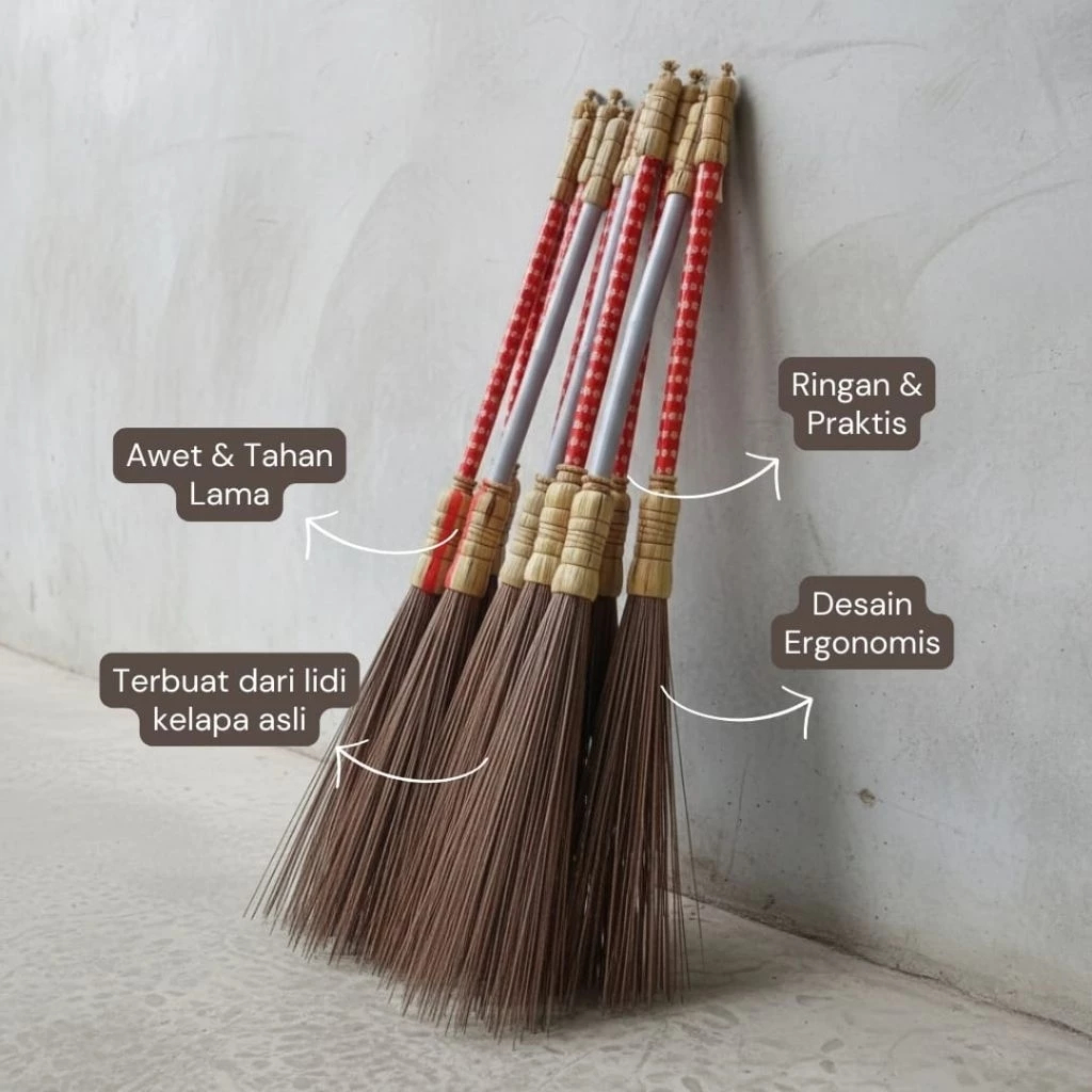 Sapu Lidi Premium Sapu Lidi Halaman sapu Lidi Sapu Lidi Gagang Bambu Sapu Lidi Gagang Panjang