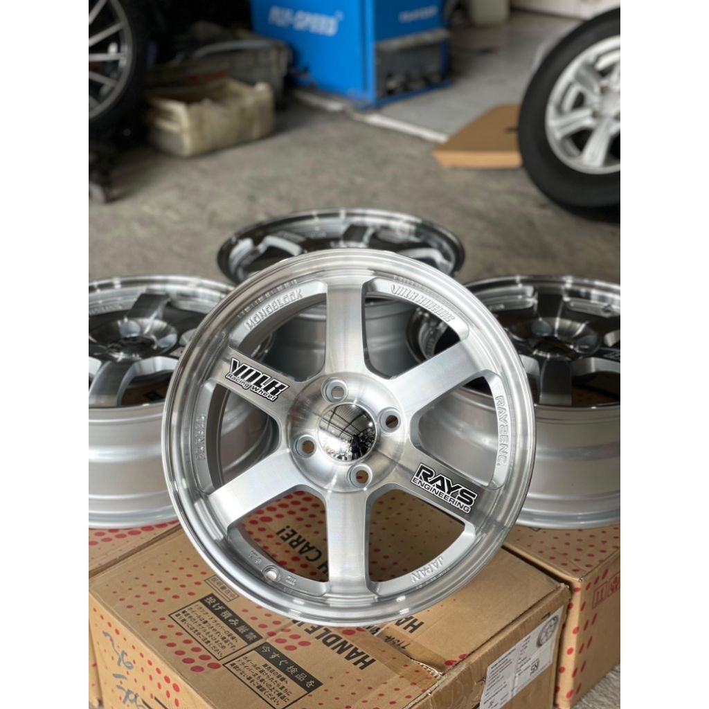 Velg Mobil TE37 Ring 15 Lebar 6,5 in et 42 pcd 4 × 100