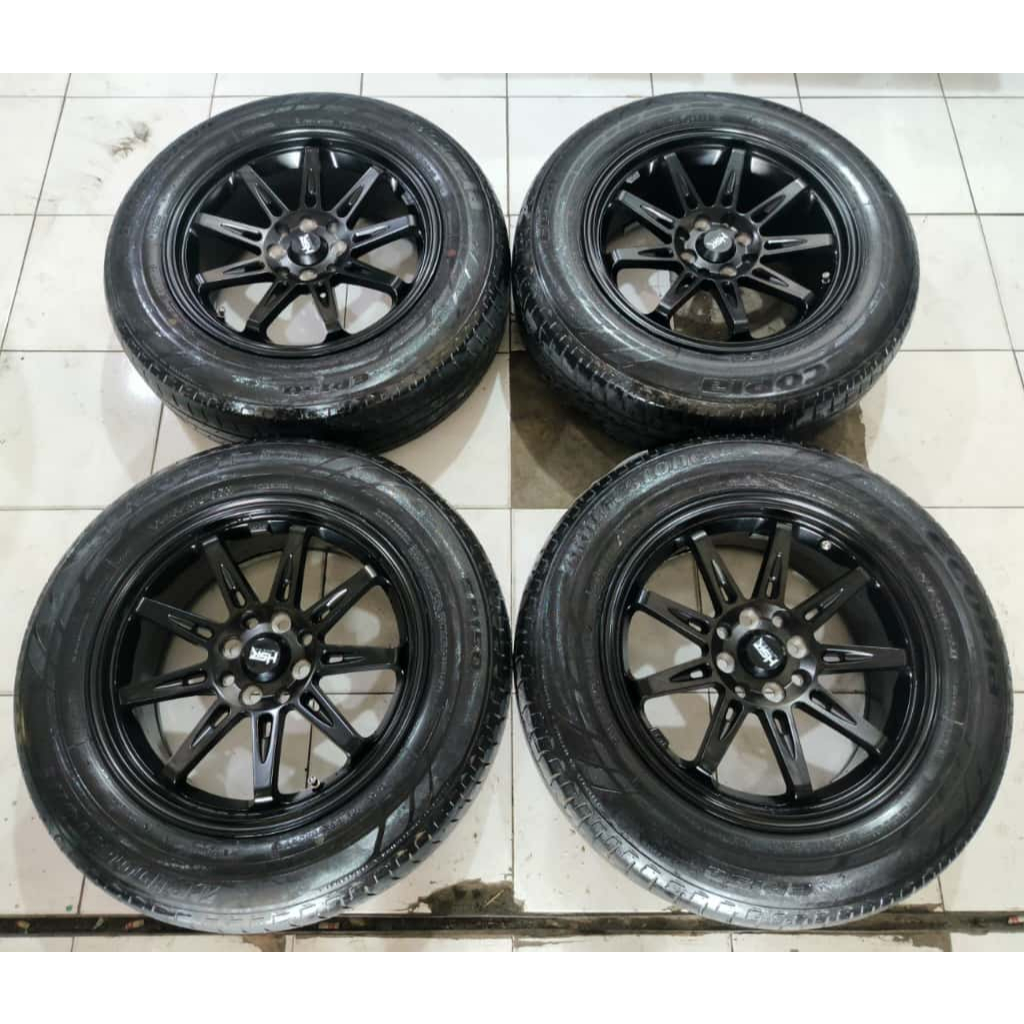 Velg Mobil Bekas HSR Tikala Ring 16 Lobang 4x100/4x114, + Ban 205 65 R16
