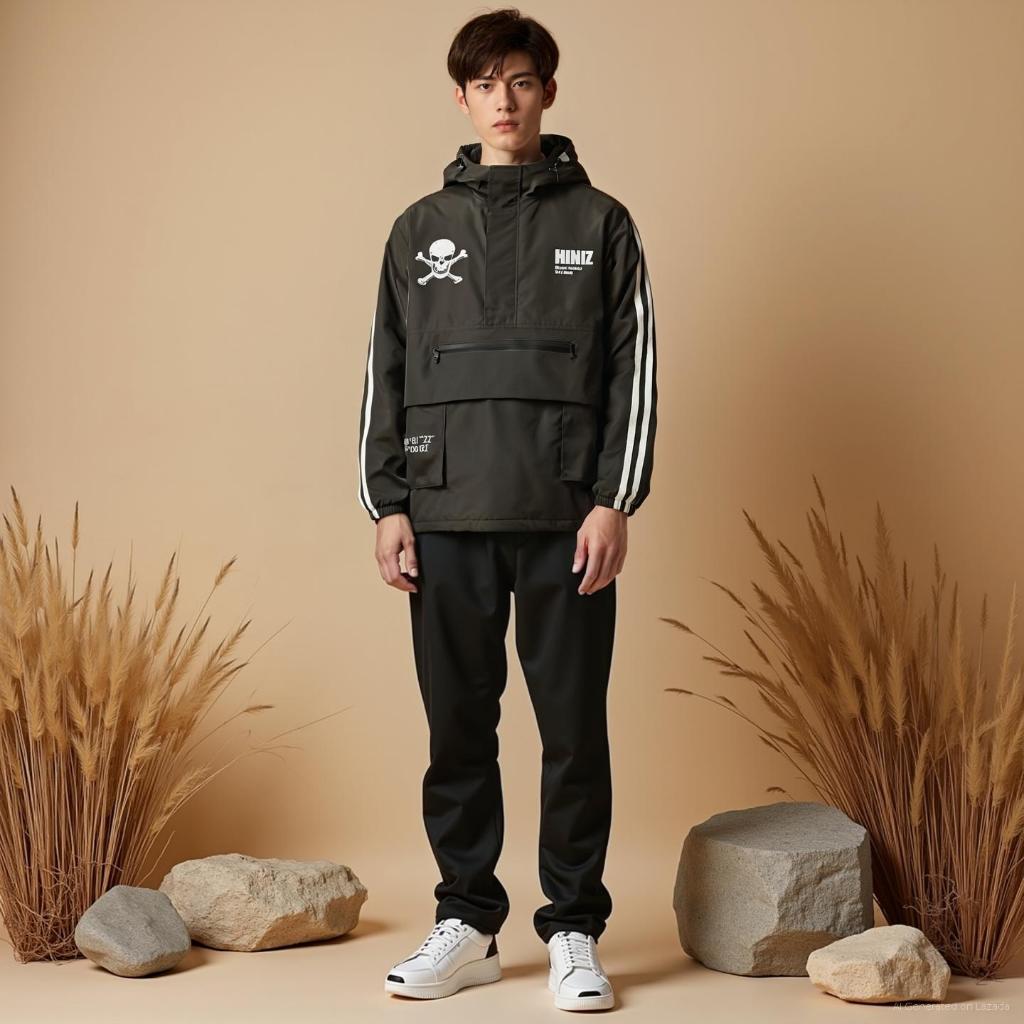 Jaket Cougle Pria Zipper Terbaru Model Jepang Size M-L-XL-XXL - Jaket Parasut Trendy Pria Terlaris -