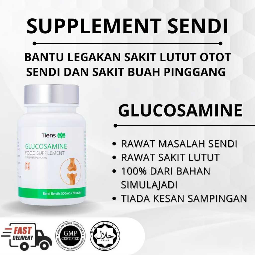 OBAT SAKIT SENDI DAN PINGGANG AMPUH SUPLEMENT GLUKOSAMIN TIENS ORIGINAL ATSI SAKIT LUTUT
