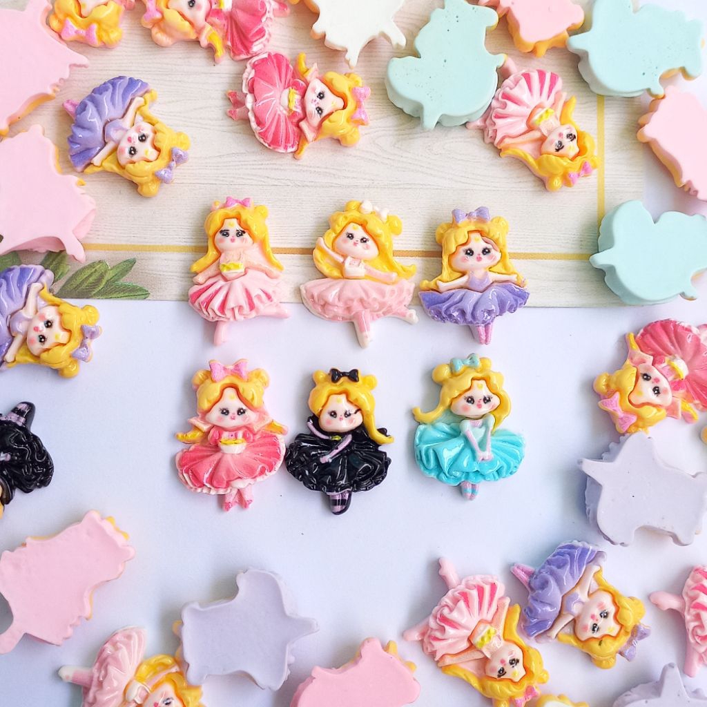Resin clay princess balerina non lubang