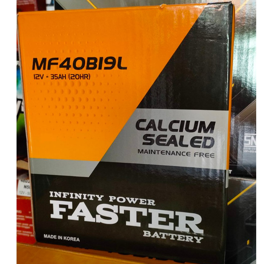 Aki Kering Mobil Faster MF 40B19L NS40ZL Maintenance Free