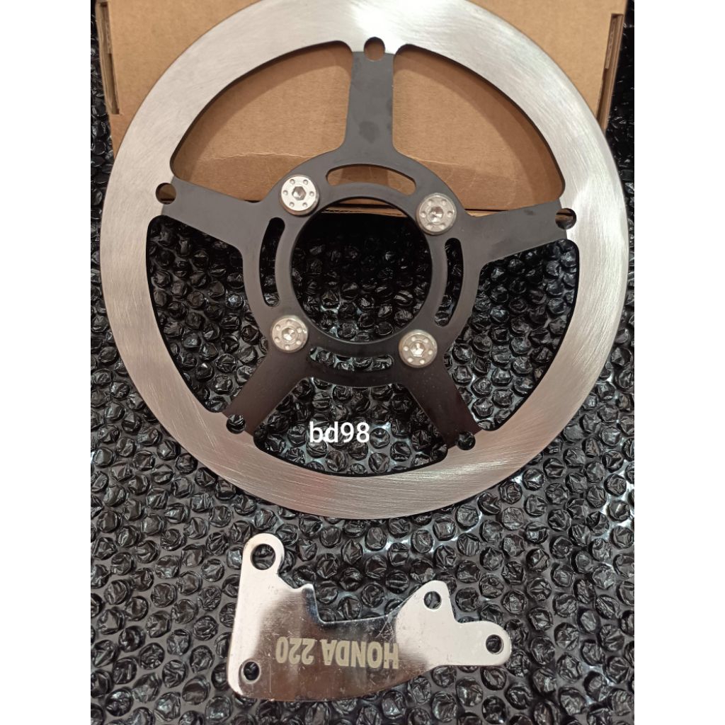 disc cakram dan breket honda 220mm