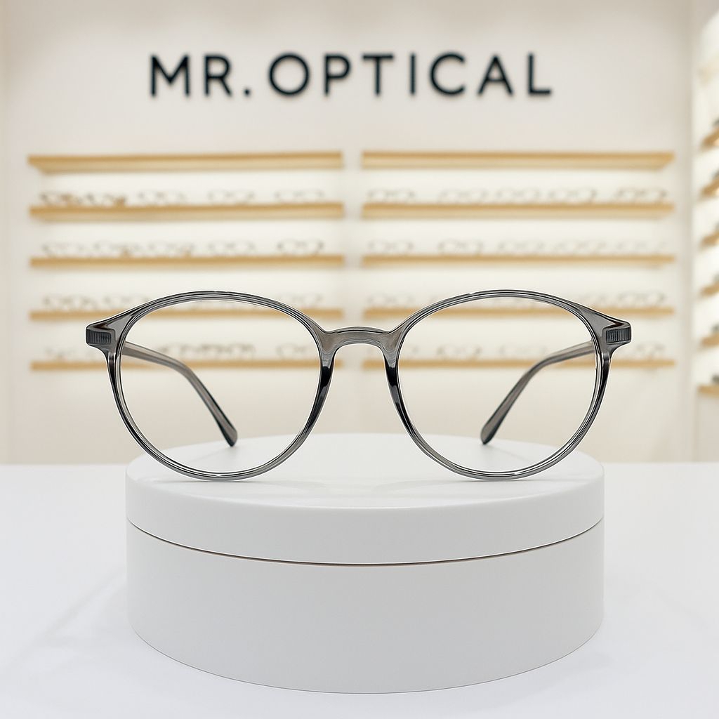 Kacamata Bulat Oval Lentur Bluecromic Antiradiasi Photochromic Kacamata Laki Laki Kacamata Perempuan