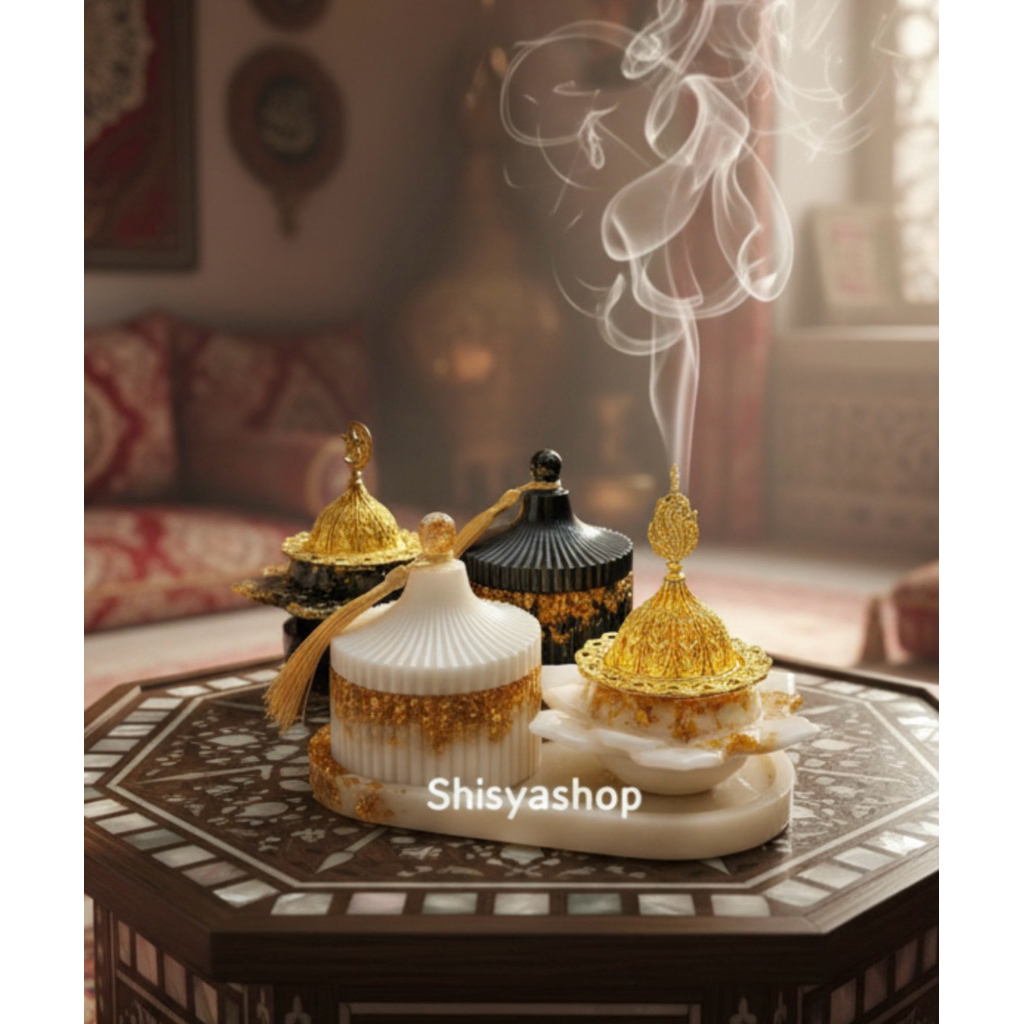 Set Mabkharah aesthetic / mabkharah sultan / mabkharah mewah / mabkharah gold / wadah dupa
