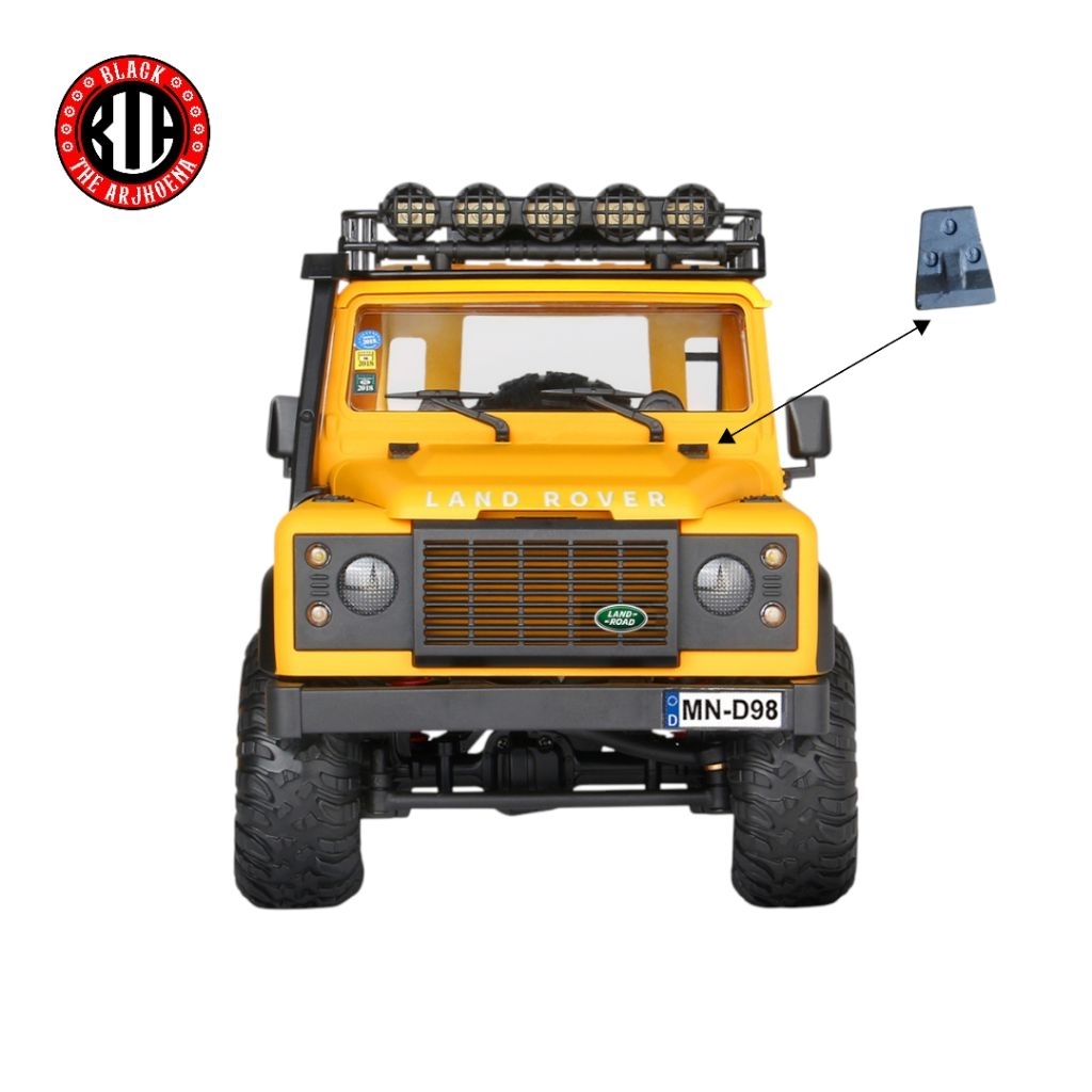 Aksesoris Mobil RC Remote Control MN-D90 MN-99S MN-98 V2 1:12 Penutup Lubang Kap Depan