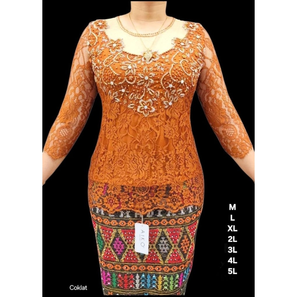 Blus Kebaya Semi Prancis Mix Tille Payet