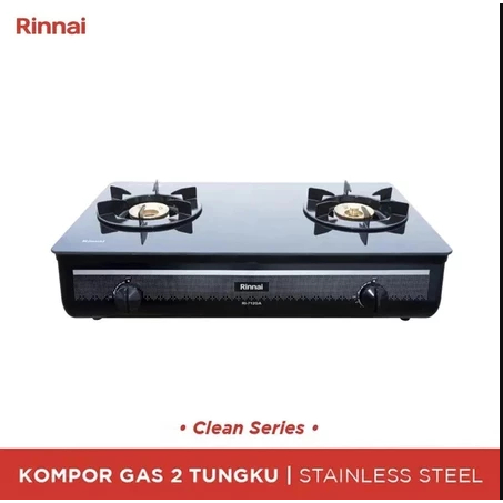RINNAI KOMPOR RI 712GAB / RI-712 GAB / RI712 GAB / RI 712 GAB (2 TUNGKU) GARANSI RESMI
