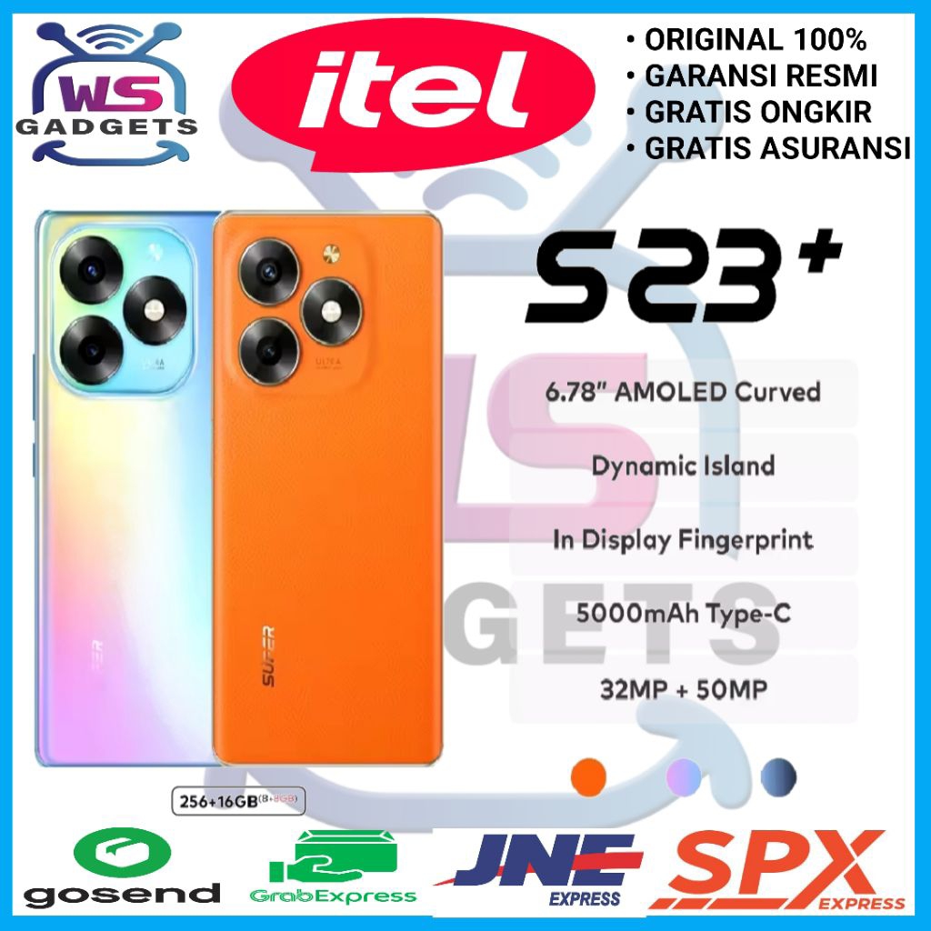 Itel S23 Plus S23+ Ram 8/256GB Garansi Resmi