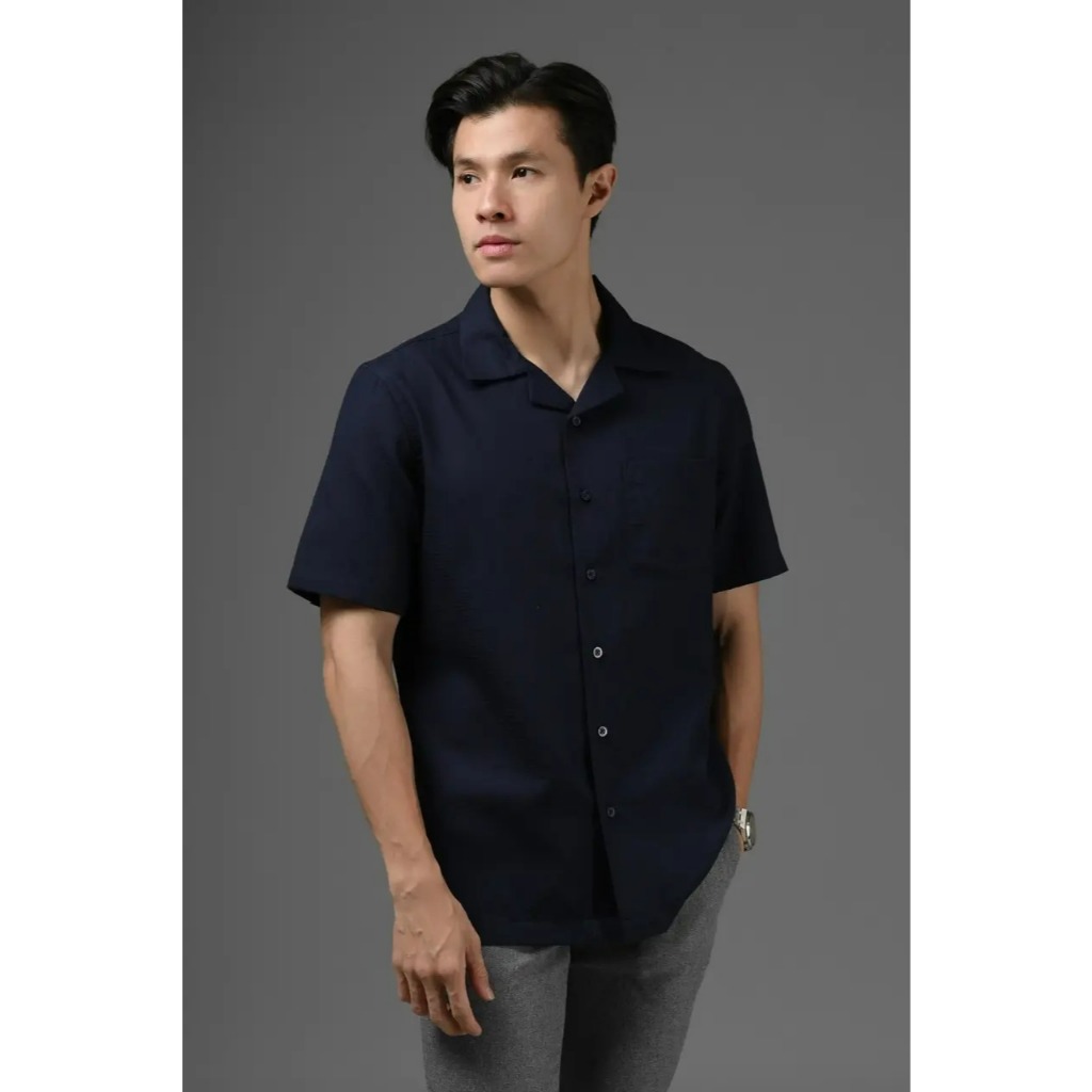 TWP Clagary Cuban Short Sleeve Shirt Kemeja Pria Lengan Pendek Heymale