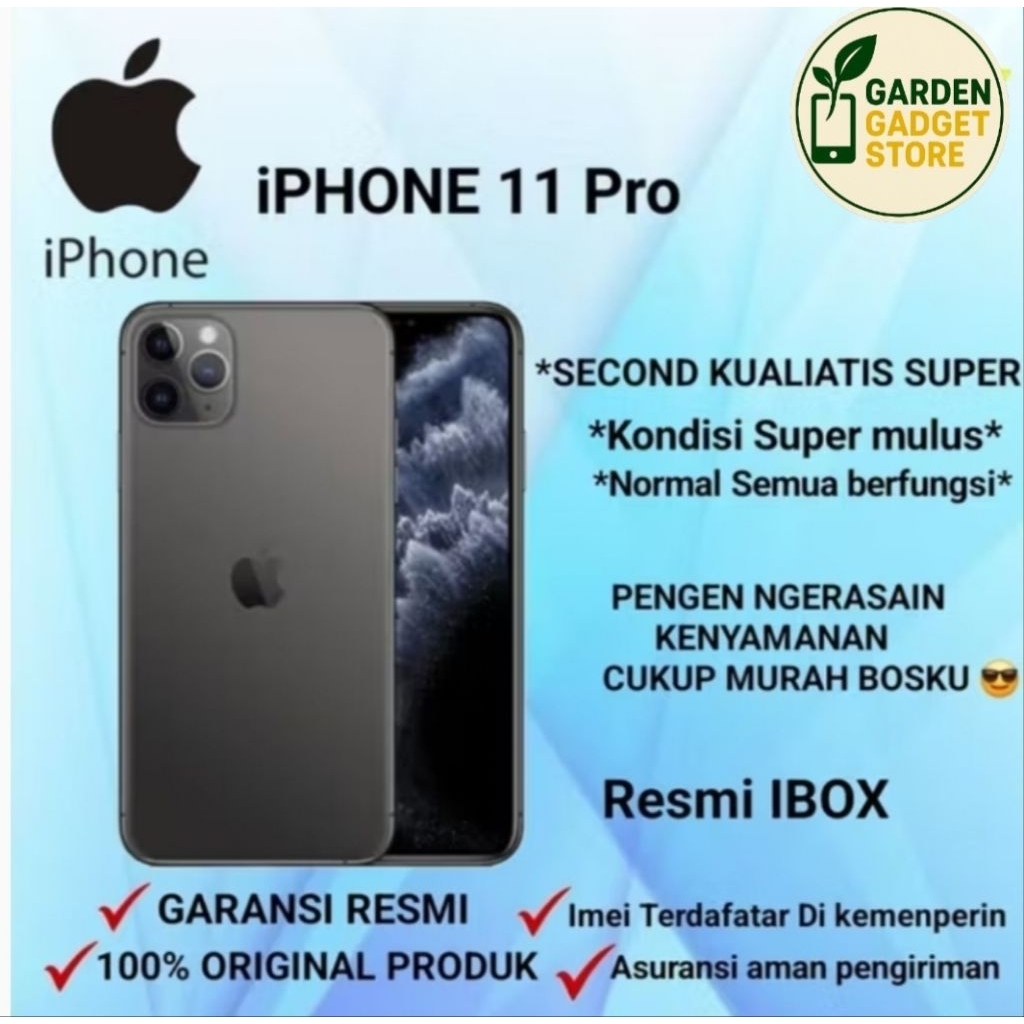 IPhone 11 PRO 256GB GARANSI RESMI IBOX